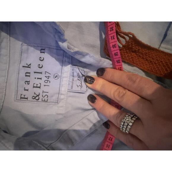 Frank & Eileen Eileen Light Blue Long Sleeve Button-Down Shirt sz S - Picture 6 of 7